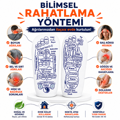 Refleksoloji Masaj Rahatlama Çorabı