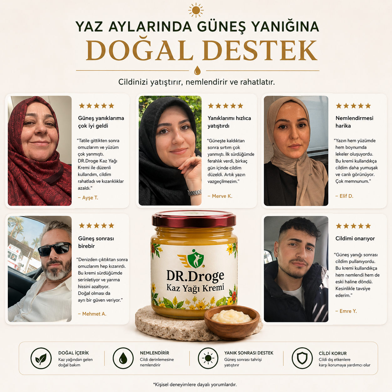 Geleneksel Kars Doğal Kaz Yağı Kremi