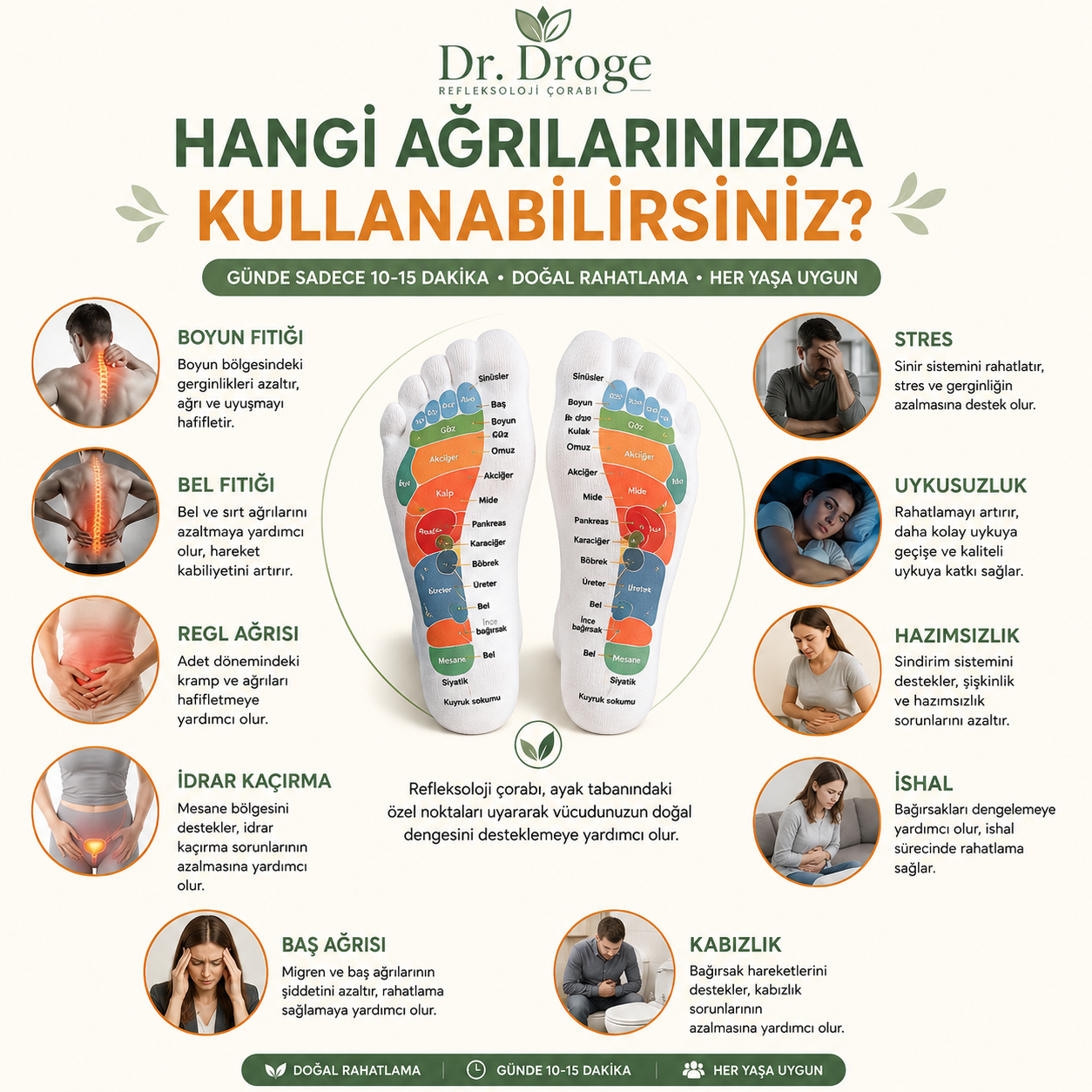 Refleksoloji Masaj Rahatlama Çorabı