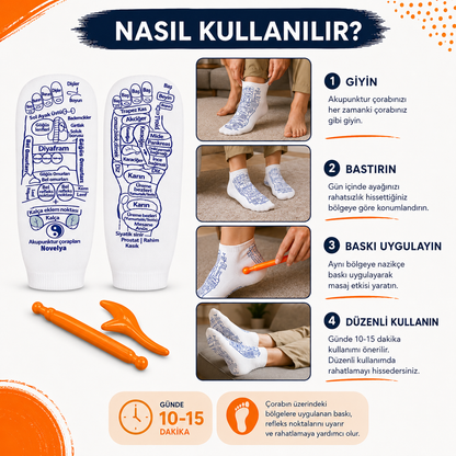 Refleksoloji Masaj Rahatlama Çorabı