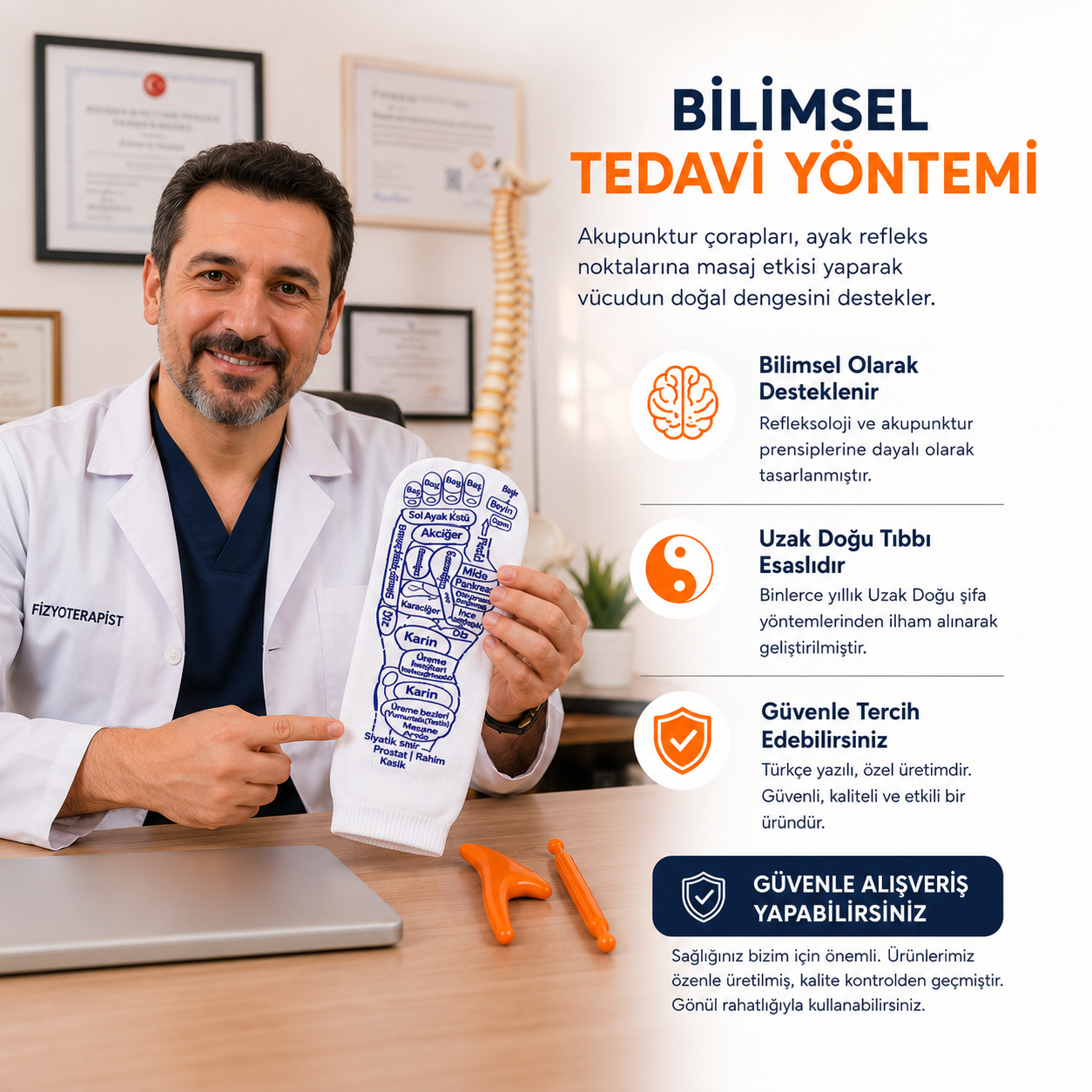 Refleksoloji Masaj Rahatlama Çorabı